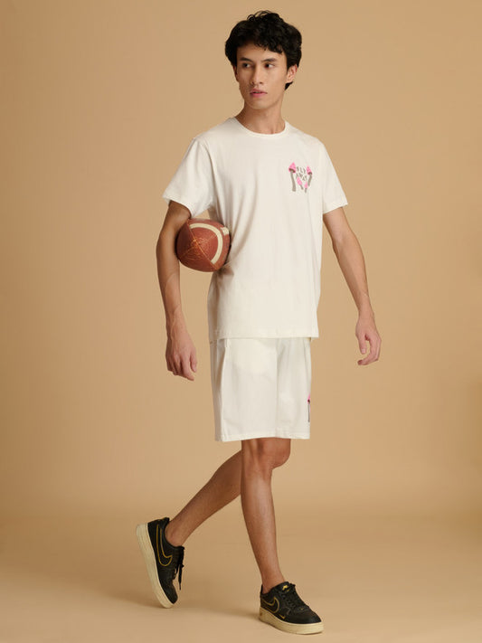 Albion Premium Men White Co-ord set