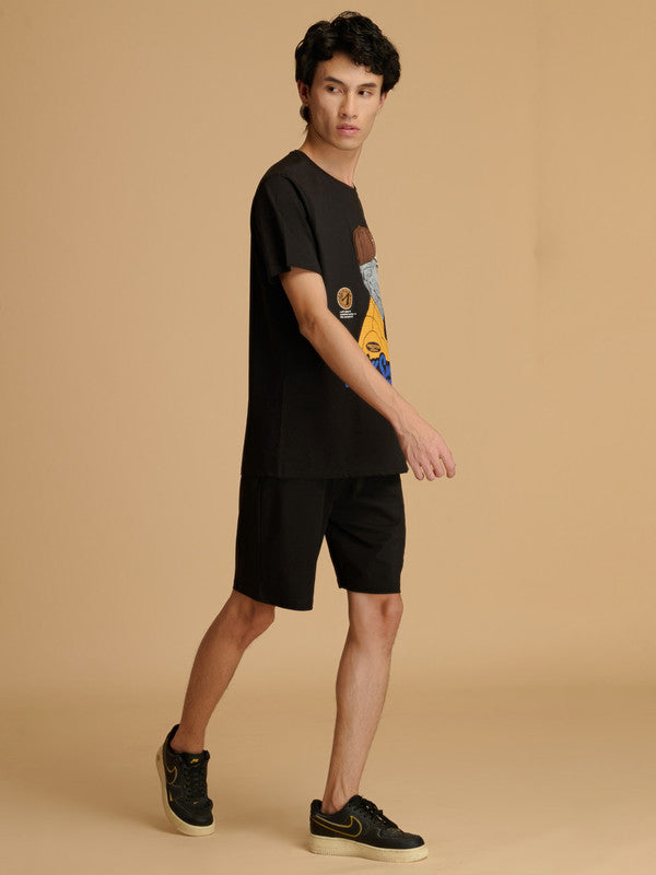 Albion Premium Men Black Co-ord set