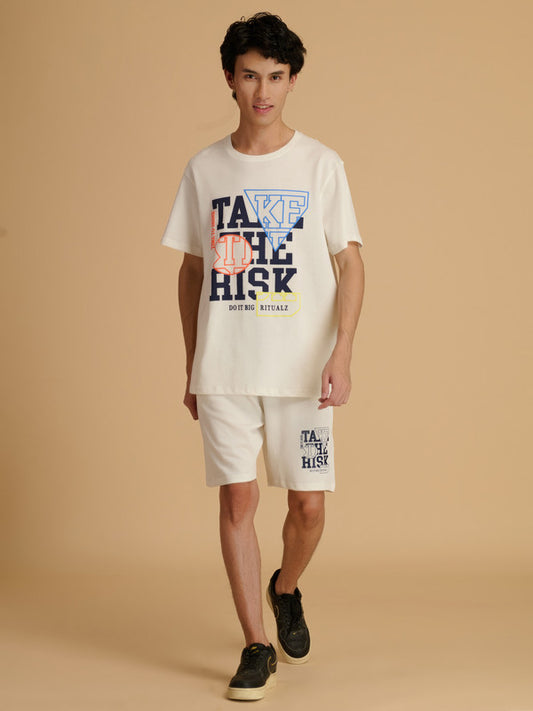 Albion Premium Men White Co-ord set