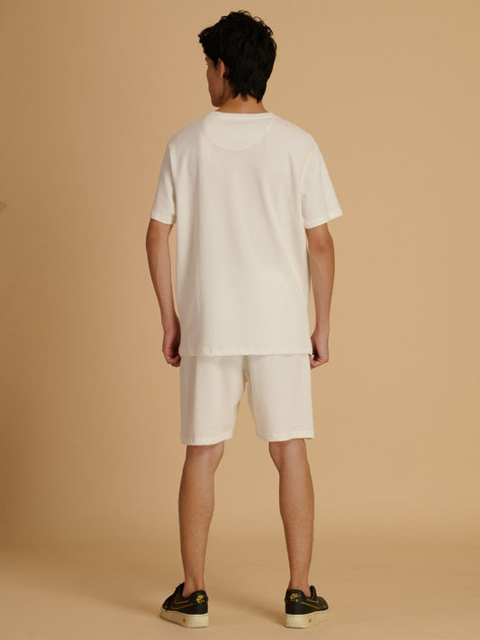 Albion Premium Men White Co-ord set