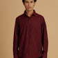 Albion Premium Men Mehroon Shirt Fs