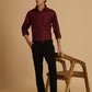 Albion Premium Men Mehroon Shirt Fs