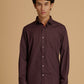 Albion Premium Men Mehroon Shirt Fs