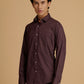 Albion Premium Men Mehroon Shirt Fs