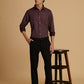 Albion Premium Men Mehroon Shirt Fs