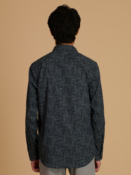 Albion Premium Men Print Shirt Fs