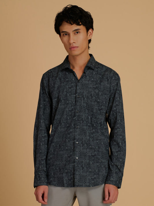 Albion Premium Men Print Shirt Fs