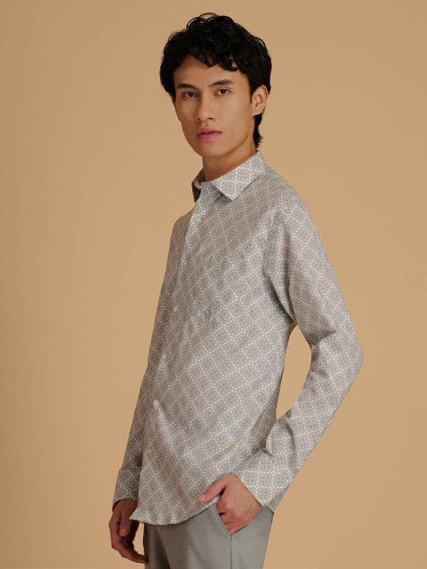 Albion Premium Men Cream Shirt Fs