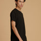 Albion Premium Cyan Black Men T-Shirt