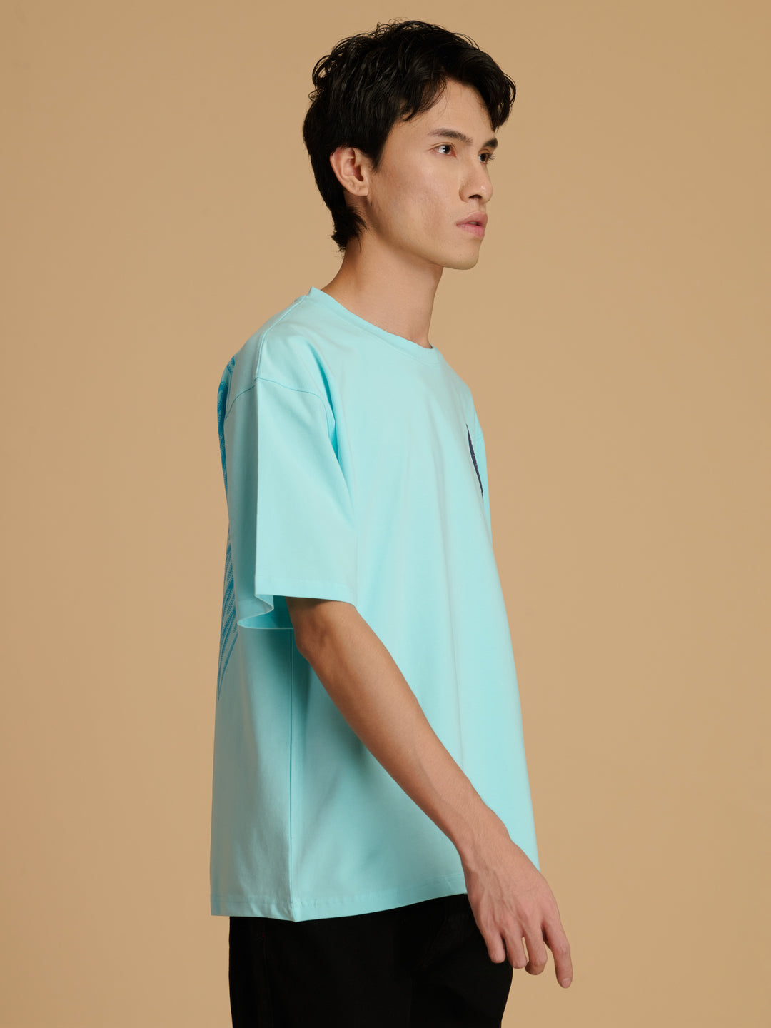 Albion Premium Cyan Aqua Mens T-Shirt