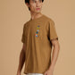 Albion Premium Cyan L.Brown Mens T-Shirt