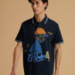 Albion Premium Cyan Navy Mens T-Shirt
