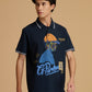 Albion Premium Cyan Navy Mens T-Shirt