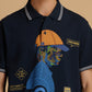 Albion Premium Cyan Navy Mens T-Shirt