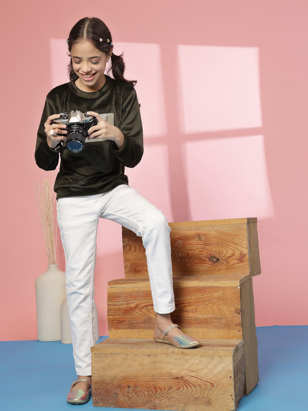 Girls Full Sleeve Sweater | Comfortable & Trendy