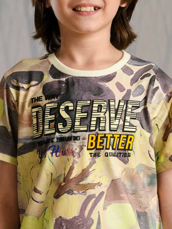 Albion Premium Boys Bambini Yellow T-shirt