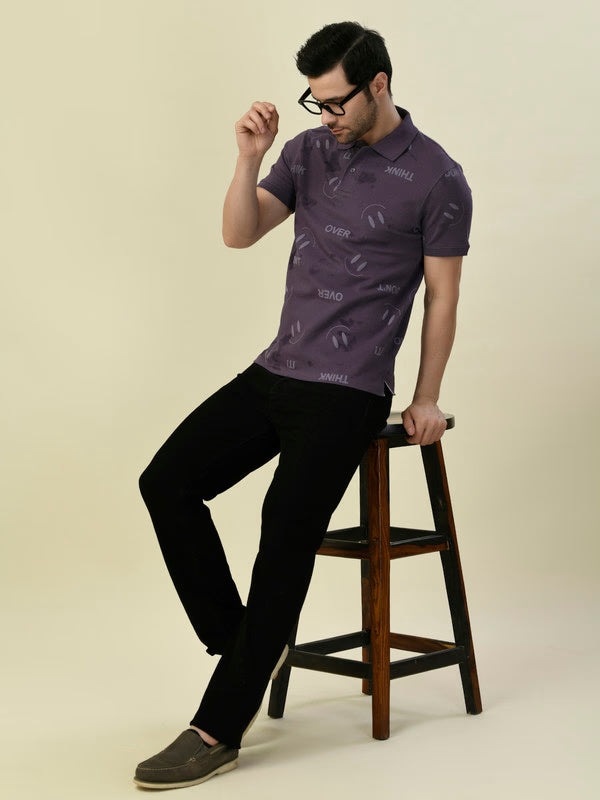 Albion Premium Cyan Mouse (Purple) Men T-Shirt