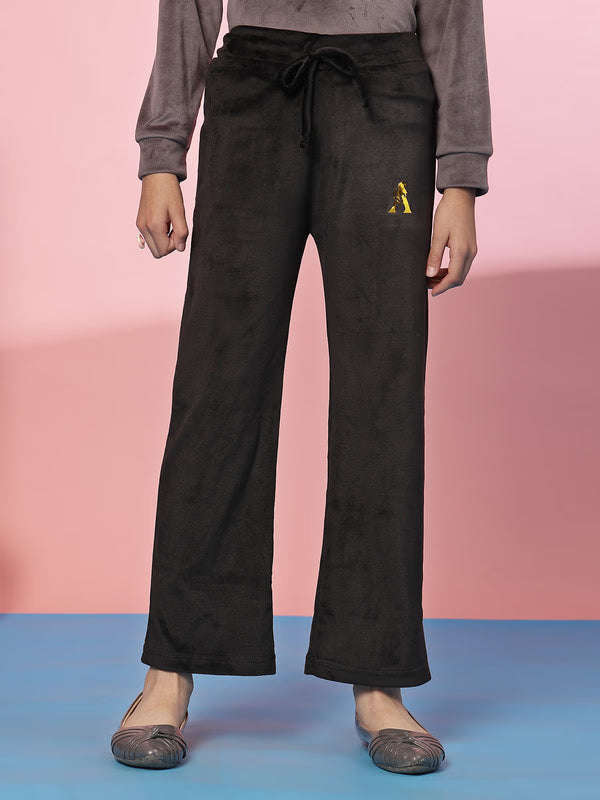 Girls Solid Cotton Trackpant | Comfortable Daily Wear