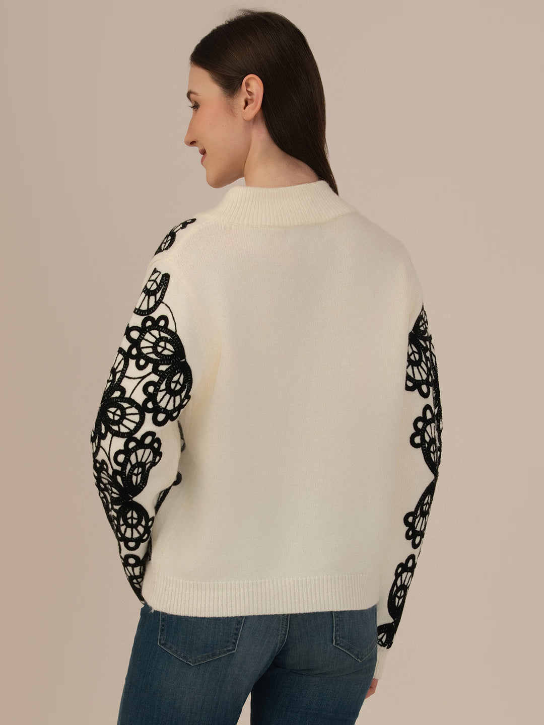 Albion Winter Classic  Ladies Cream Woolen Top