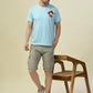 Albion Premium Cyan Sky Men T-Shirt