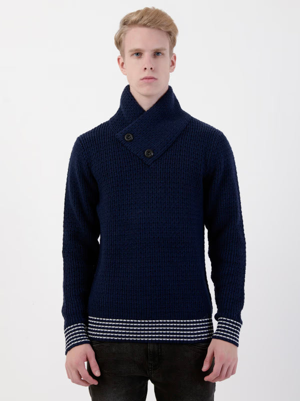 Men’s Smart Casual Winter Pullover – Modern Knit Style