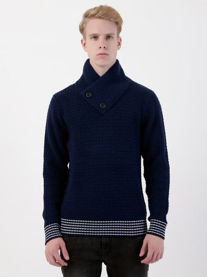 Men’s Smart Casual Winter Pullover – Modern Knit Style