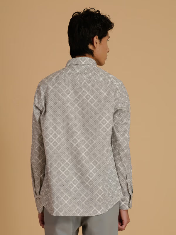 Albion Premium Men Cream Shirt Fs