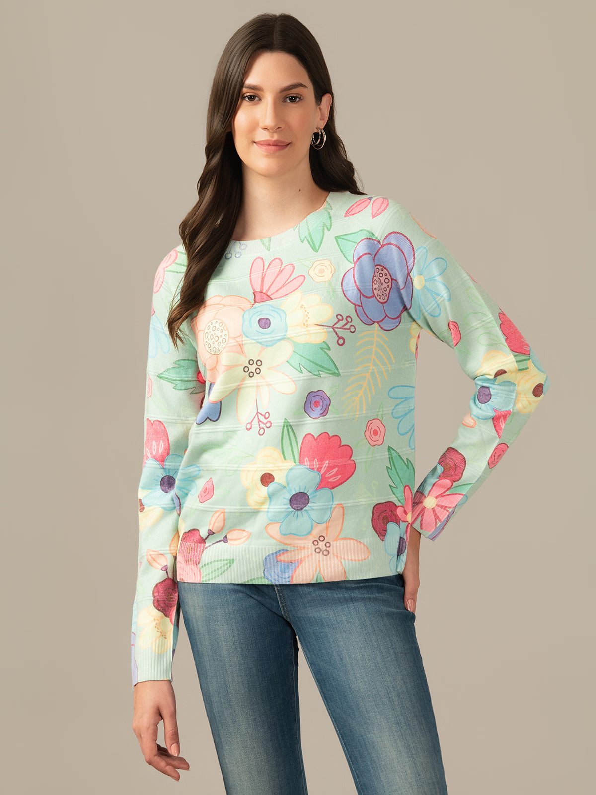 Damen Wool Sweatshirt – Cozy & Stylish Multicolour