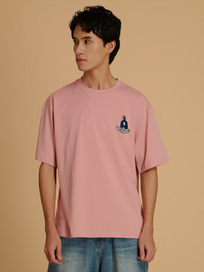Albion Men’s Solid Color Round Neck T-Shirt Smart Casual Wear