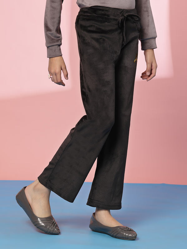 Girls Solid Cotton Trackpant | Comfortable Daily Wear