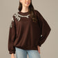 Albion Women’s Oversized Chunky Knit Sweater – Cozy Fall & Winter Style Brown