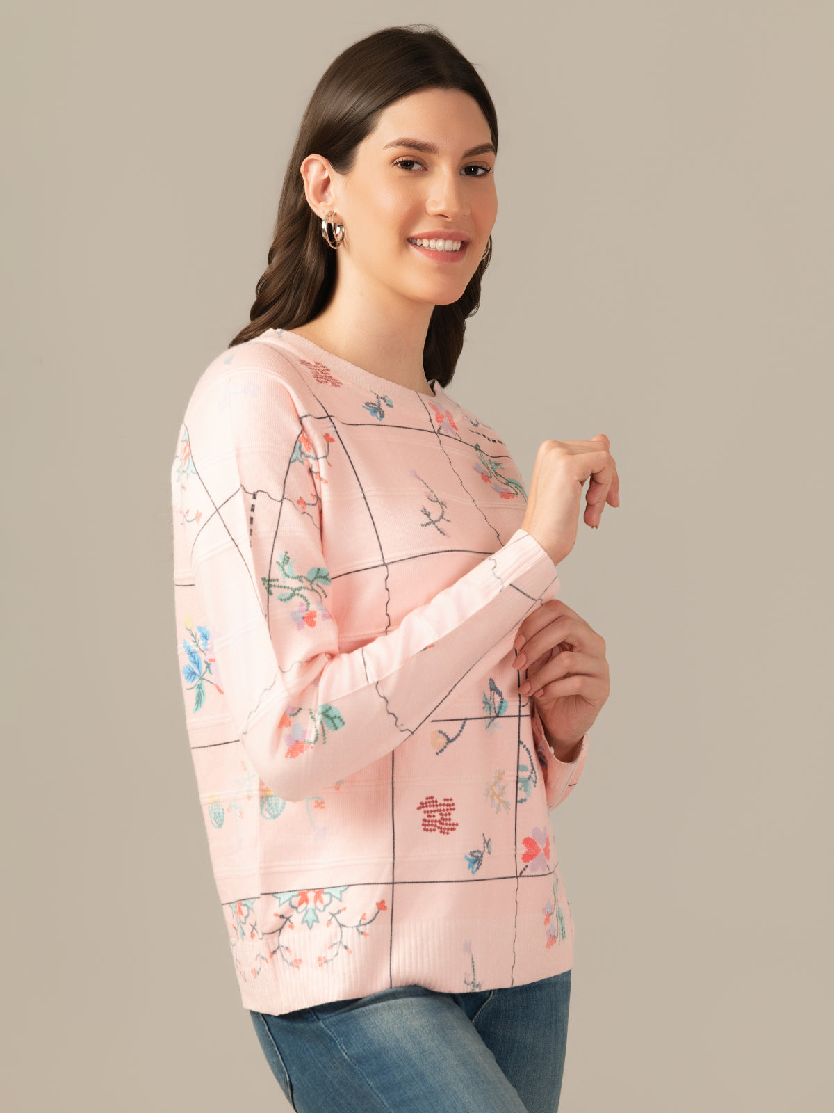 Albion Premium Girls & Women Classic Sweatshirt Coral