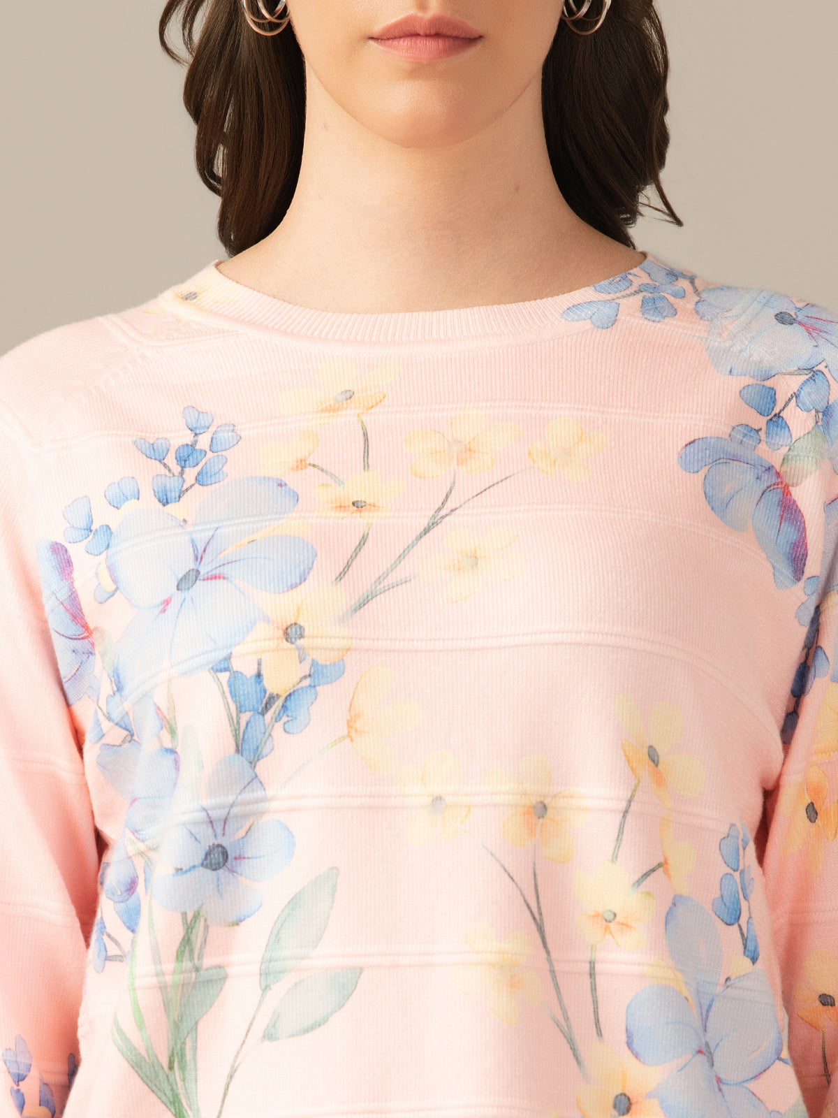 Albion Premium Girls & Women Classic Sweatshirt Peach