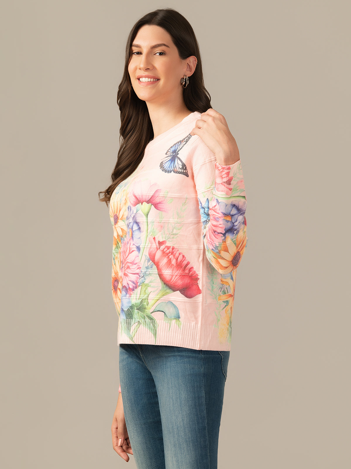 WOMEN TRENDY WOOLEN TOP