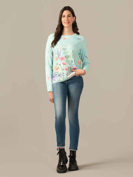 Albion Premium Girls & Women Classic Aqua Sweatshirt