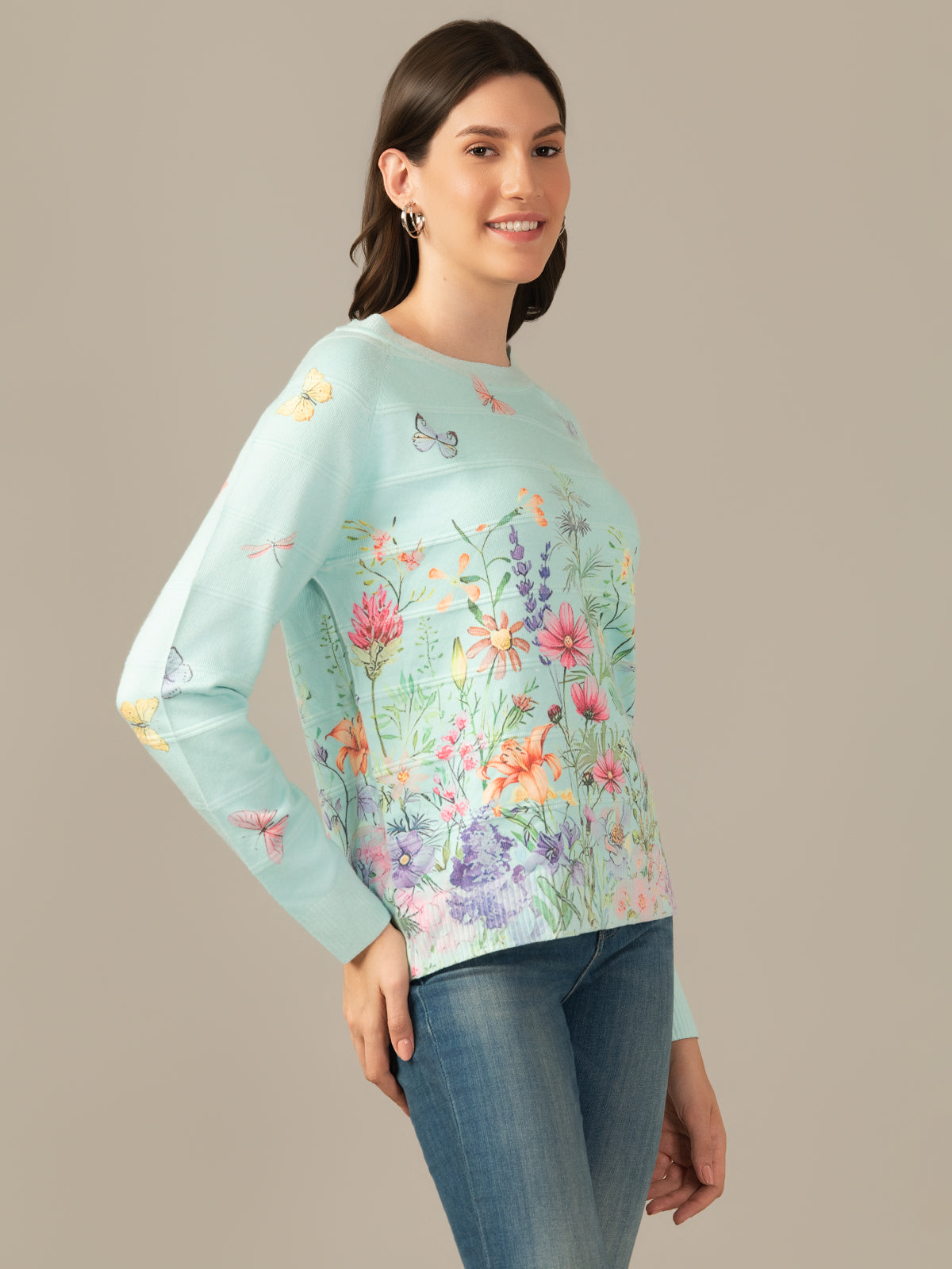 Albion Premium Girls & Women Classic Aqua Sweatshirt
