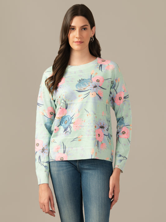 Damen Wool Sweatshirt – Cozy & Stylish Firozi