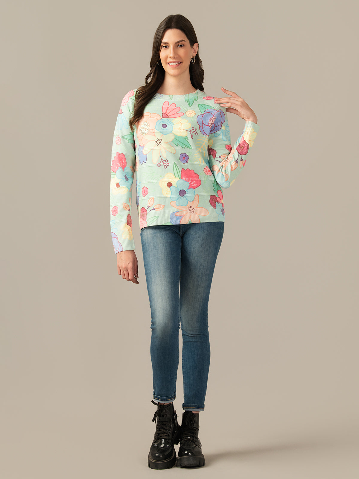Damen Wool Sweatshirt – Cozy & Stylish Multicolour