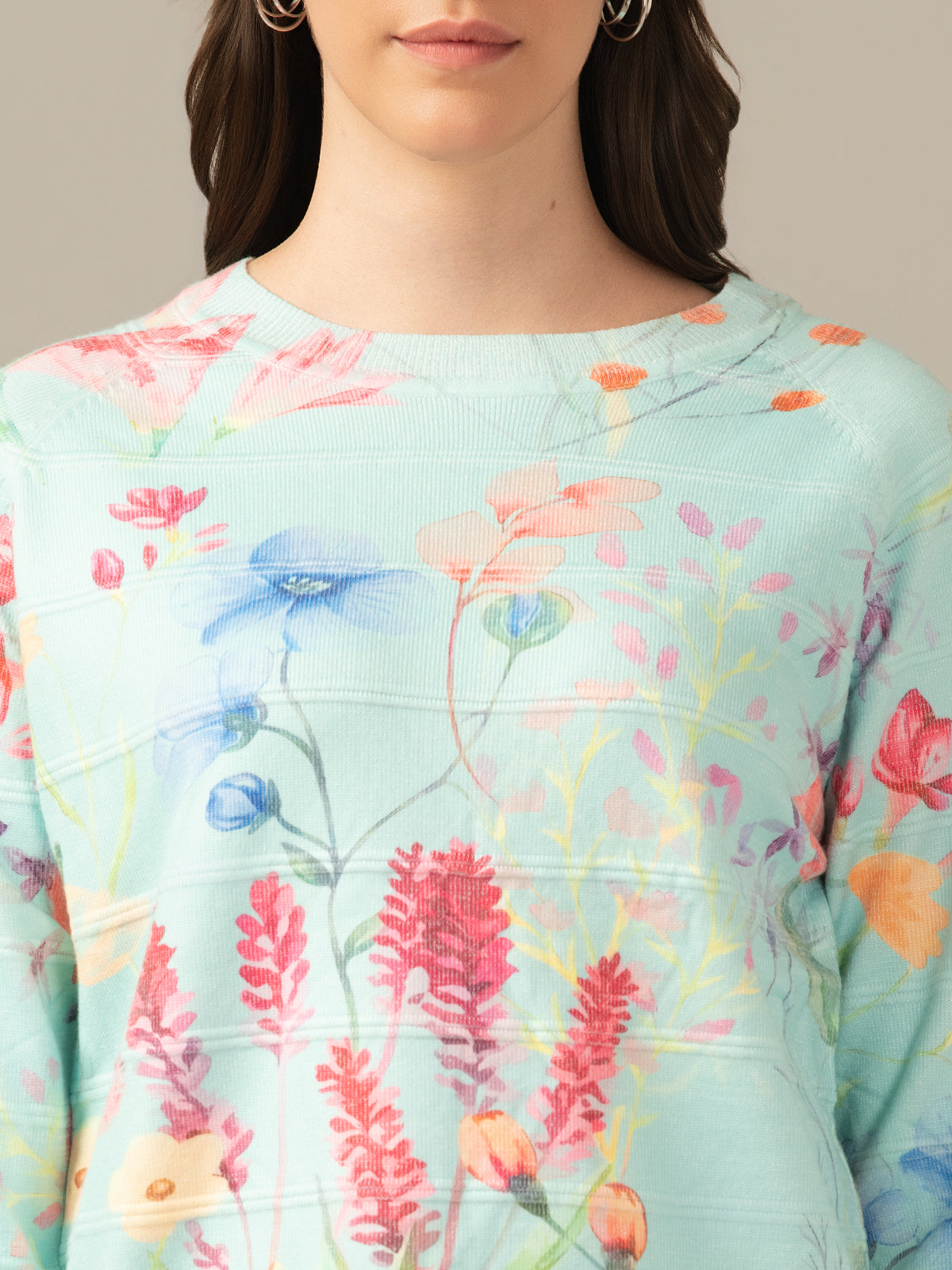 Women’s Wool Pullover Sweatshirt – Premium Comfort & Warmth Light Blue