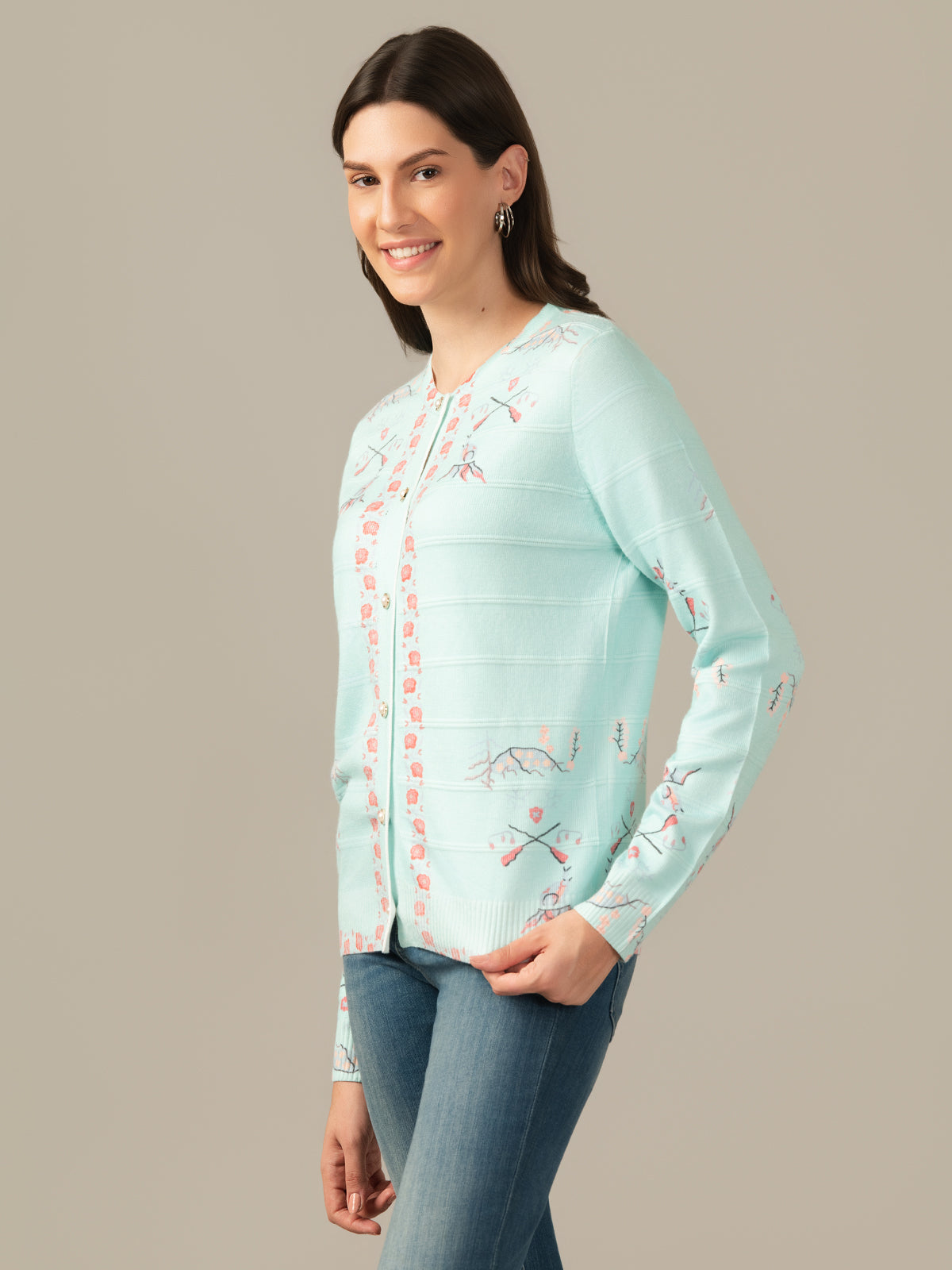 Albion Premium Girls & Women firozy Classic Cardigan – Cozy & Chic Layering Top