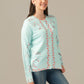 ALBION Women’s  Chicago Winter Cardigan - Skyblue