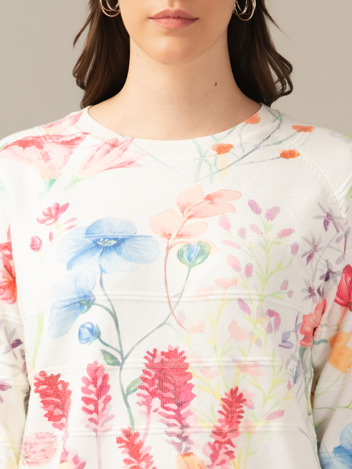 Muskan Albion Women & Girls Premium Cream Stretch Sweatshirt – Cozy & Stylish