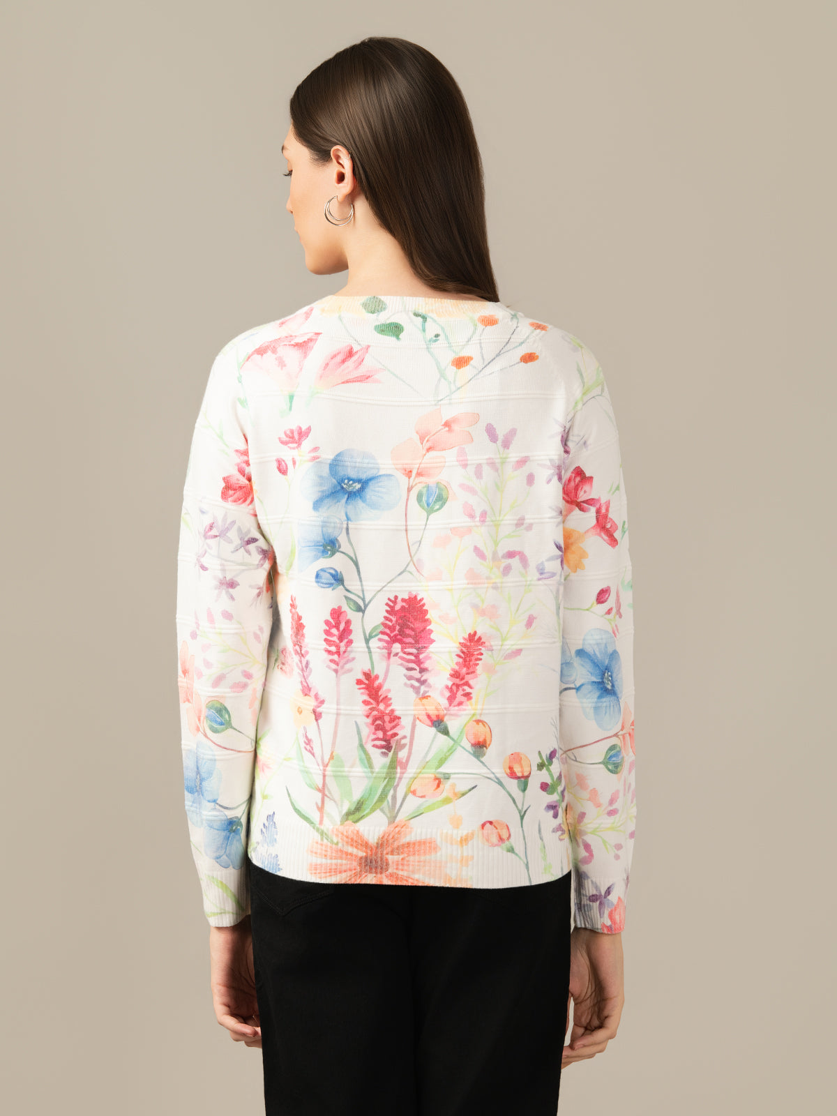 Muskan Albion Women & Girls Premium Pure white Stretch Sweatshirt – Cozy & Stylish