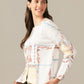 WOMEN STYLISH CARDIGAN WHITE TOP