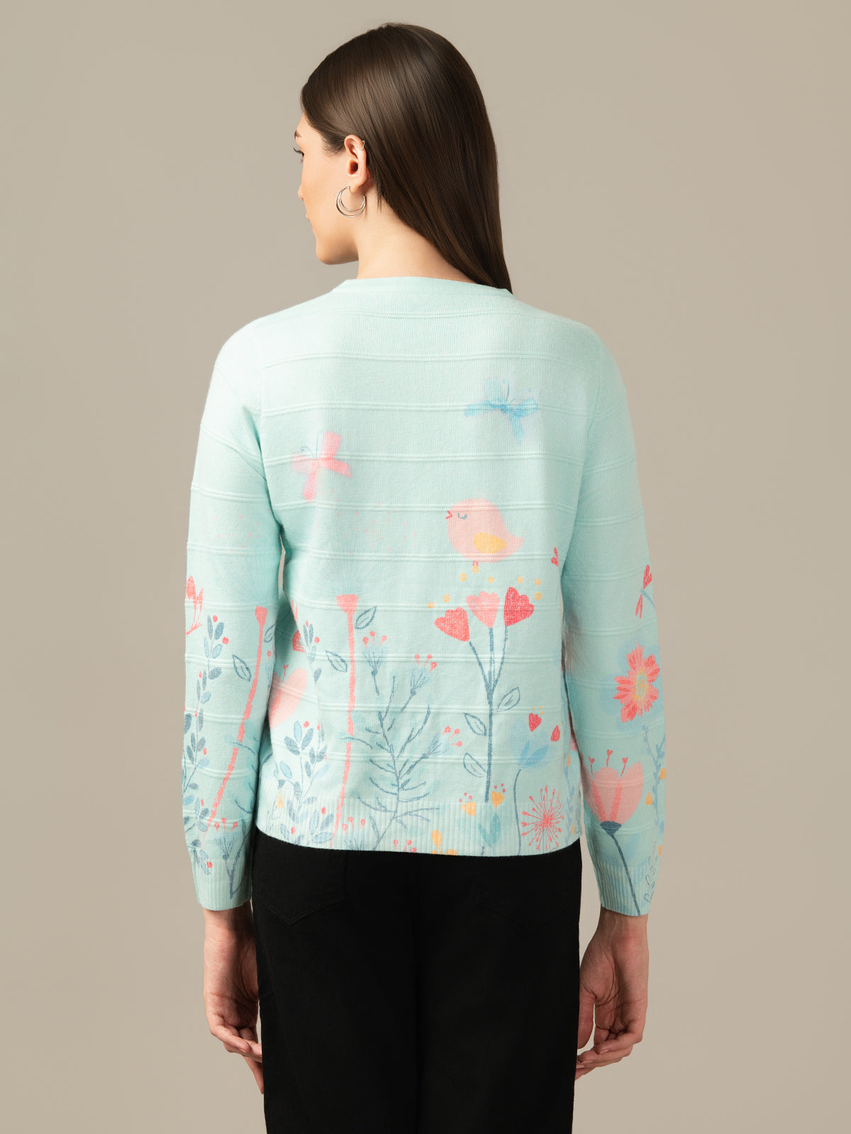 ALBION Women’s  Chicago Winter Cardigan -  Turquoise