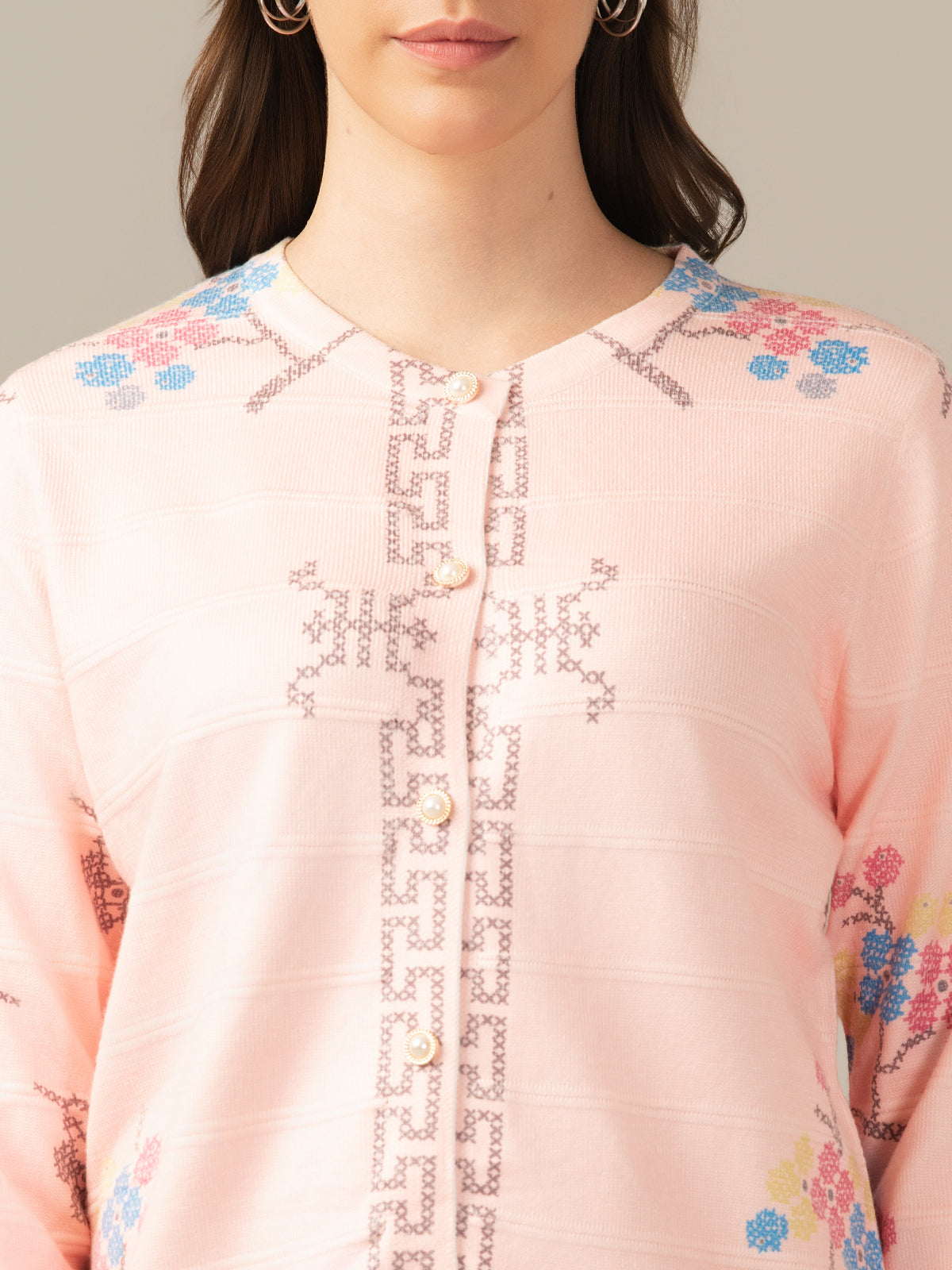 ALBION Women’s  Chicago Winter Cardigan - peach