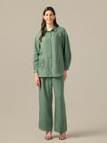 LADIES CHICAGO GREEN CORD-SET