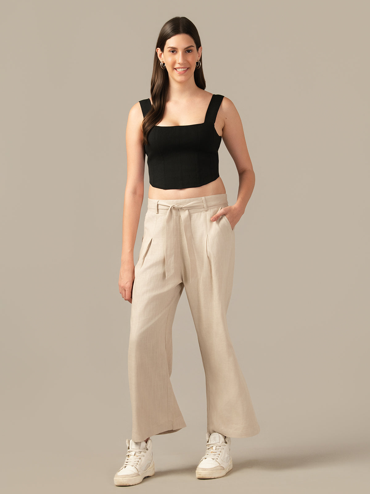 Women’s Athletic Trackpants – Sporty & Breathable BEIGE