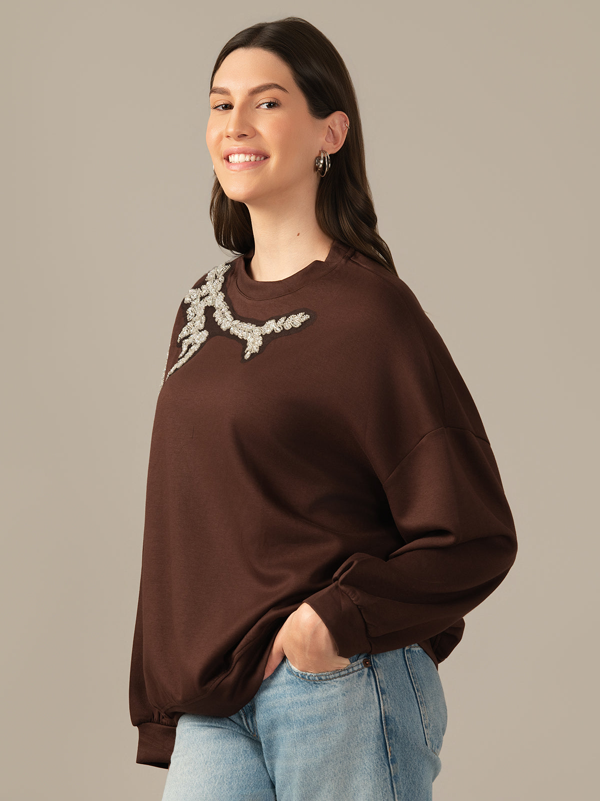 Muskan Albion Premium Quality,Comfortable Stretchable Sweatshirt Women & Girls