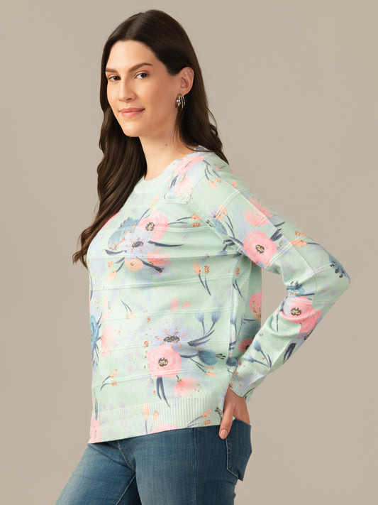 Albion Girls & Women Premium Mint Green Classic Sweatshirt – Comfortable & Stylish